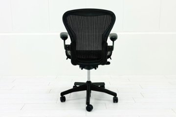 Herman Miller Aeron Chairs アーロンチェア 中古 Bサイズ フル装備 ハーマンミラー 中古オフィス家具 肘ダイヤル シリンダー交換済み画像