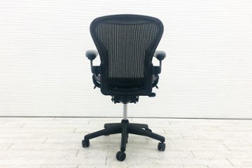 アーロンチェア 中古 Bサイズ フル装備 ハーマンミラー Herman Miller Aeron Chairs 中古オフィス家具 肘レバー シリンダー交換済み画像