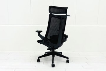 イトーキ アクトチェア 2023年製 中古 エクストラハイバック Act 事務椅子 ITOKI 中古オフィス家具 ブラック画像
