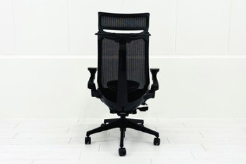 イトーキ アクトチェア 2023年製 中古 エクストラハイバック Act 事務椅子 ITOKI 中古オフィス家具 ブラック画像