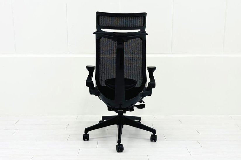 イトーキ アクトチェア 2023年製 中古 エクストラハイバック Act 事務椅子 ITOKI 中古オフィス家具 ブラック画像