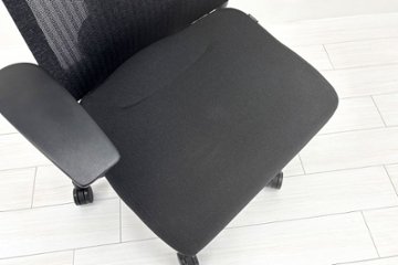 イトーキ アクトチェア 2023年製 中古 エクストラハイバック Act 事務椅子 ITOKI 中古オフィス家具 ブラック画像