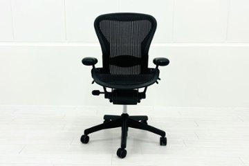 Aeron Chairs アーロンチェア 中古 Bサイズ フル装備 ハーマンミラー Herman Miller 中古オフィス家具 ランバーサポート 肘ダイヤル シリンダー交換済み画像