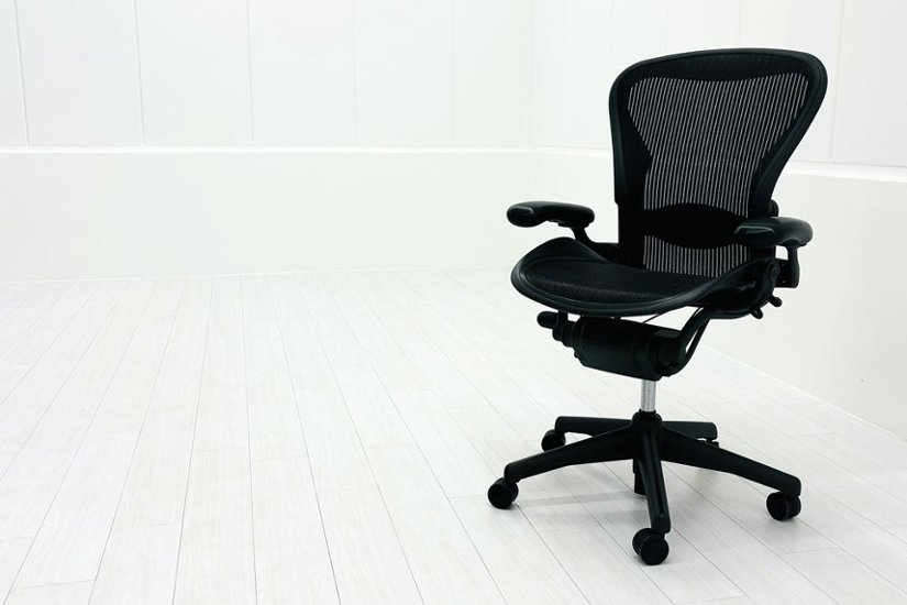 【消耗パーツ交換】 Aeron Chairs アーロンチェア 中古 Bサイズ フル装備 ハーマンミラー Herman Miller 中古オフィス家具 ランバーサポート 肘ダイヤル画像