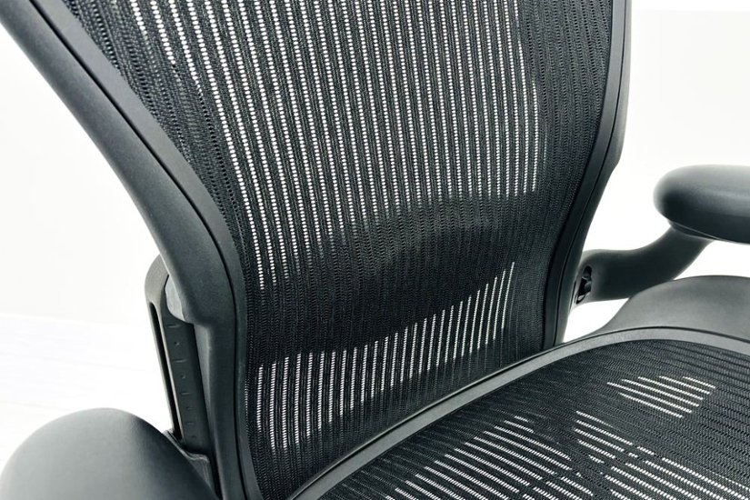 【消耗パーツ交換】 Aeron Chairs アーロンチェア 中古 Bサイズ フル装備 ハーマンミラー Herman Miller 中古オフィス家具 ランバーサポート 肘ダイヤル画像