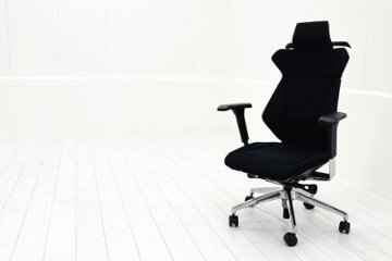 イトーキ フリップフラップチェア 2019年製 中古 エクストラハイバック 事務椅子 ITOKI FLIP FLAP 中古オフィス家具 ブラックの画像