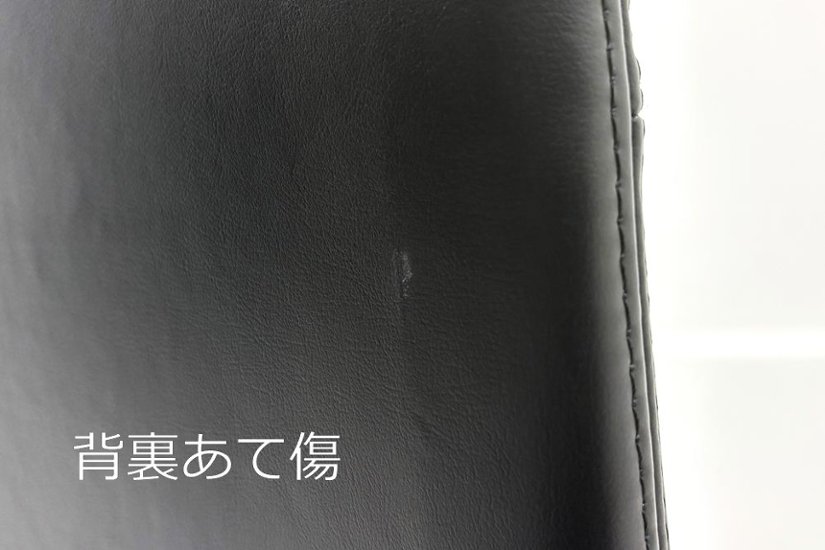 【6脚セット】 オカムラ モードチェア 中古 2017年製 ハイバック デザインアーム 中古オフィス家具 ブラック レザー画像