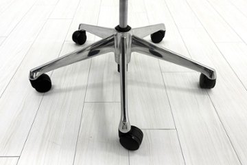 【6脚セット】 オカムラ モードチェア 中古 2017年製 ハイバック デザインアーム 中古オフィス家具 ブラック レザー画像