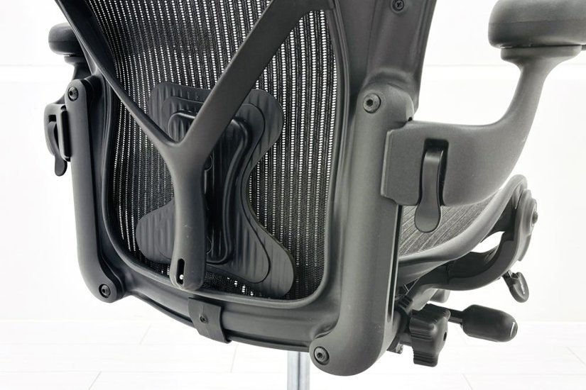 ハーマンミラー アーロンチェア Bサイズ フル装備 中古 2016年製 ポスチャーフィット Herman Miller Aeron Chair 中古オフィス家具 肘レバー画像