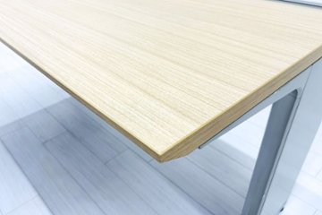 イトーキ 中古 L型デスク L字デスク 角テーブル L型机 L字机 中古オフィス家具 1600/1200/720 左ラウンド画像