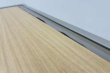 イトーキ 中古 L型デスク L字デスク 角テーブル L型机 L字机 中古オフィス家具 1600/1200/720 左ラウンド画像