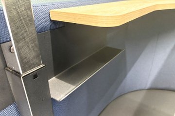 コクヨ ソロワークブース ドップ スタンダード 中古 dop 1人用ソファ 中古オフィス家具 カプセルソファー 1170/1350/1300画像