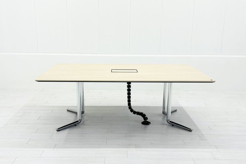 オカムラ ラティオ3 中古 RATIO ミーティングテーブル ワークテーブル 中古オフィス家具 2100/1200/720画像