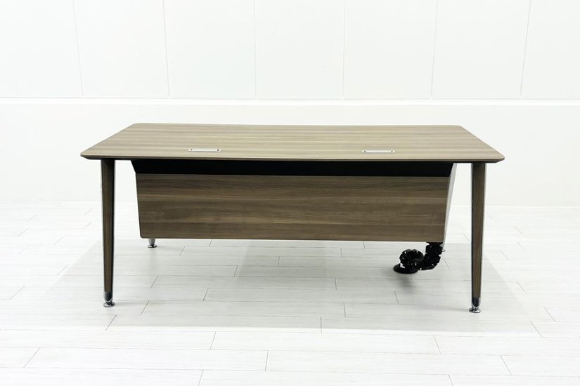 オカムラ プリシード マネージメントデスク エグゼクティブデスク 中古 中古オフィス家具 木目天板 1800/900/720画像