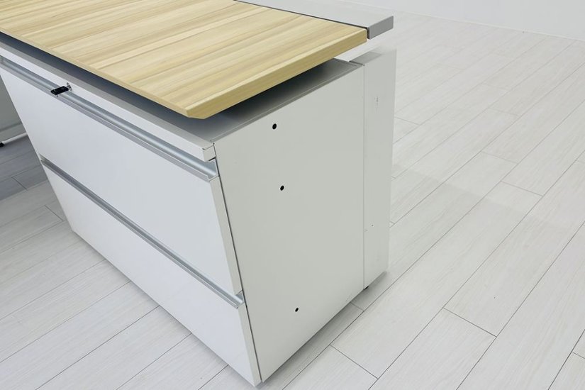 コクヨ サイビ L型デスク 中古 エグゼクティブデスク マネージメントデスク 中古オフィス家具 2000/2000/720画像