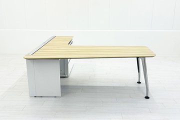 コクヨ サイビ L型デスク 中古 エグゼクティブデスク マネージメントデスク 中古オフィス家具 2000/2000/720画像