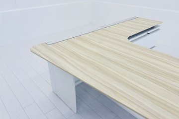 コクヨ サイビ L型デスク 中古 エグゼクティブデスク マネージメントデスク 中古オフィス家具 2000/2000/720画像