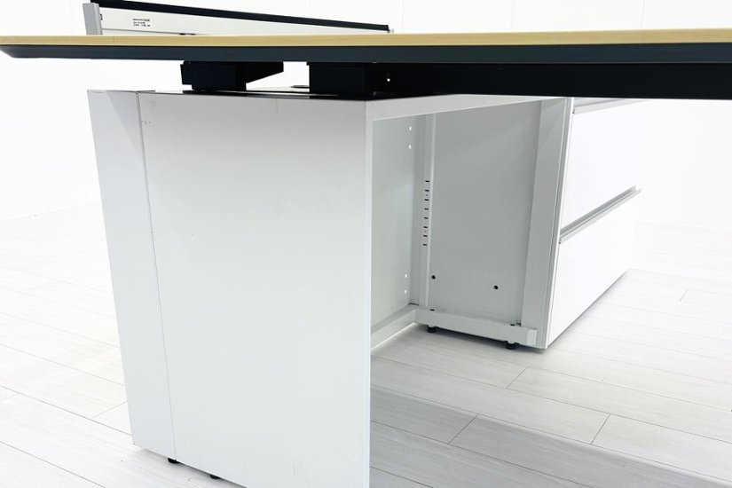 コクヨ サイビ L型デスク 中古 エグゼクティブデスク マネージメントデスク 中古オフィス家具 2000/2000/720画像
