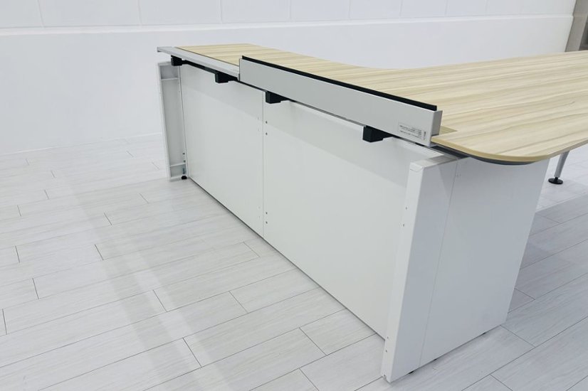 コクヨ サイビ L型デスク 中古 エグゼクティブデスク マネージメントデスク 中古オフィス家具 2000/2000/720画像