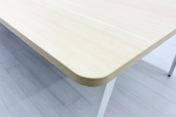 ウチダ レムナ 大型会議テーブル 中古 ミーティングテーブル 大型会議机 中古オフィス家具 メープル天板 3600/1200/720画像
