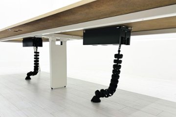 ウチダ レムナ 大型会議テーブル 中古 ミーティングテーブル 大型会議机 中古オフィス家具 メープル天板 3600/1200/720画像
