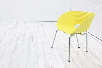 ヴィトラ トムバック 中古 中古オフィス家具 Vitra Tom Vac トムバックチェア Tomvac スタッキングチェア イエロー画像