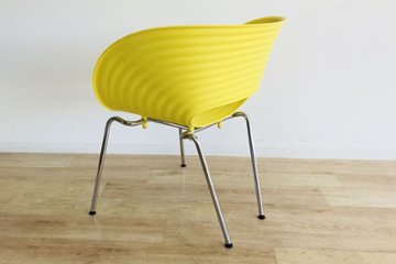 ヴィトラ トムバック 中古 中古オフィス家具 Vitra Tom Vac トムバックチェア Tomvac スタッキングチェア イエロー画像