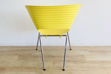 ヴィトラ トムバック 中古 中古オフィス家具 Vitra Tom Vac トムバックチェア Tomvac スタッキングチェア イエロー画像