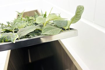 イトーキ プラントボックス ハイタイプ 造花付き 中古 フェイクグリーン 間地切り 中古オフィス家具 フラワースタンド 1200/300/900画像