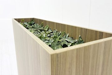 イトーキ プラントボックス ハイタイプ 造花付き 中古 フェイクグリーン 間地切り 中古オフィス家具 フラワースタンド 1200/300/900画像