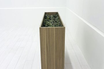 イトーキ プラントボックス ハイタイプ 造花付き 中古 フェイクグリーン 間地切り 中古オフィス家具 フラワースタンド 1200/300/900画像