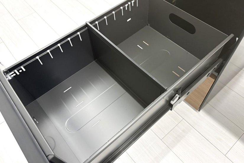 オカムラ 中古 L型デスク プロステージ クレスト 中古デスク 中古机 中古オフィス家具 2200/1600/720画像