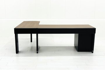 オカムラ 中古 L型デスク プロステージ クレスト 中古デスク 中古机 中古オフィス家具 2200/1600/720画像