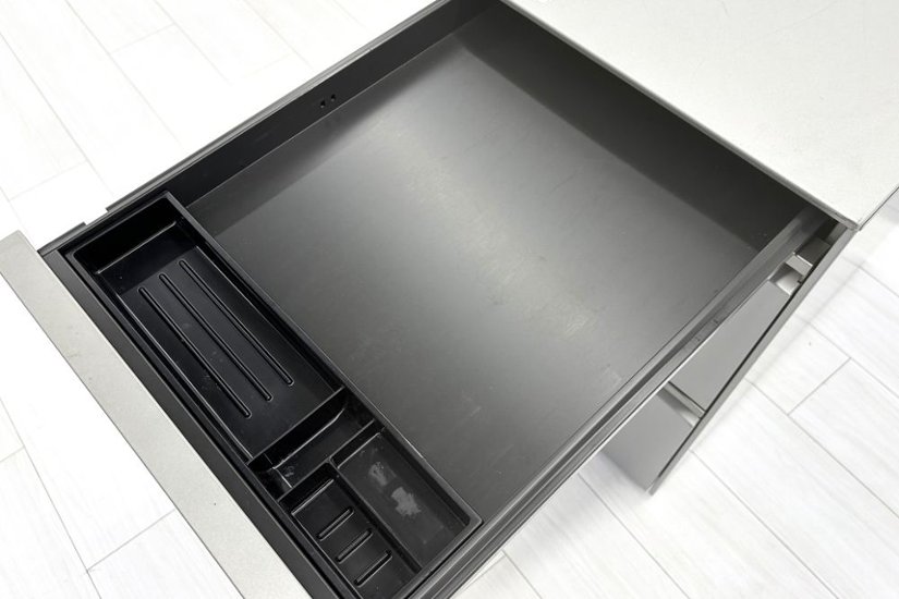 【3段ワゴンセット】 オカムラ 中古 平机 プロステージクレスト 中古デスク 中古机 中古オフィス家具 1600/700/720画像