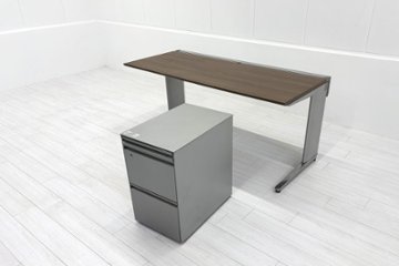 【3段ワゴンセット】 オカムラ 中古 平机 プロステージクレスト 中古デスク 中古机 中古オフィス家具 1600/700/720画像