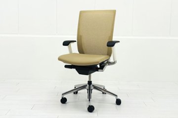 ヴェントチェア イトーキ Vento 2018年製 中古 OAチェア オフィスチェア 中古オフィス家具 KE-837JB-ZWY3 ベージュ画像