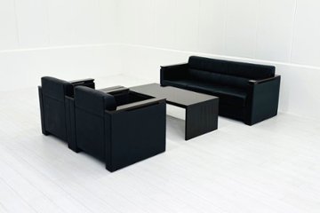 イトーキ 【4点セット】 応接セット 応接家具 中古 応接ソファ 応接ソファー 中古オフィス家具の画像