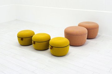 【5点セット】 オカムラ ライブス プーフ 中古 Lives Pouf ワークスツール スツール 中古オフィス家具の画像