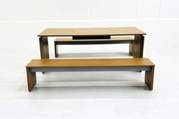 オカムラ プロセルバ ミーティングテーブル ベンチ 【3点セット】 中古 Proselva 中古オフィス家具 幅1800画像