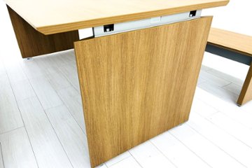 オカムラ プロセルバ ミーティングテーブル ベンチ 【3点セット】 中古 Proselva 中古オフィス家具 幅1800画像