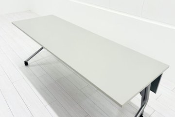 オカムラ ネスティア 中古 フォールディングテーブル ミーティングテーブル 折りたたみテーブル 中古オフィス家具 1800/600/700画像