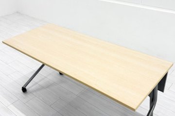 オカムラ ネスティア 中古 フォールディングテーブル ミーティングテーブル 折りたたみテーブル 中古オフィス家具 1500/600/700画像
