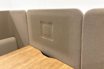 ソファブース イトーキ ノットワーク 中古 knot Work セミクローズ型 中古オフィス家具 2350/1850/1300画像