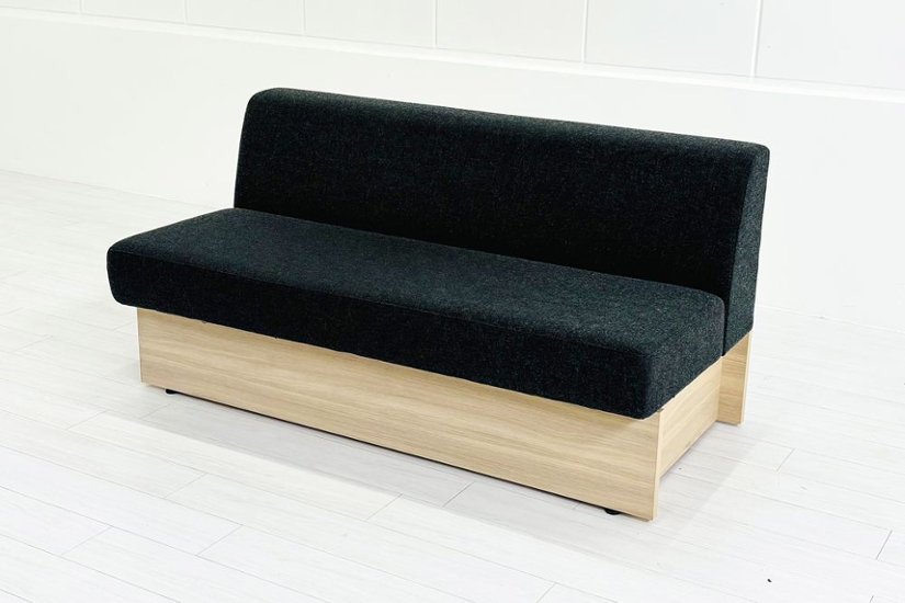 コクヨ デイズオフィス ワイヤードソファー 中古 デイズバウンダリー 3Pソファ DAYS OFFICE 中古オフィス家具 1500/740/730 グレー画像