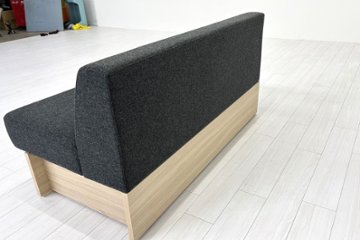 コクヨ デイズオフィス ワイヤードソファー 中古 デイズバウンダリー 3Pソファ DAYS OFFICE 中古オフィス家具 1500/740/730 グレー画像