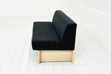 コクヨ デイズオフィス ワイヤードソファー 中古 デイズバウンダリー 3Pソファ DAYS OFFICE 中古オフィス家具 1500/740/730 グレー画像