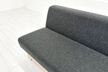コクヨ デイズオフィス ワイヤードソファー 中古 デイズバウンダリー 3Pソファ DAYS OFFICE 中古オフィス家具 1500/740/730 グレー画像