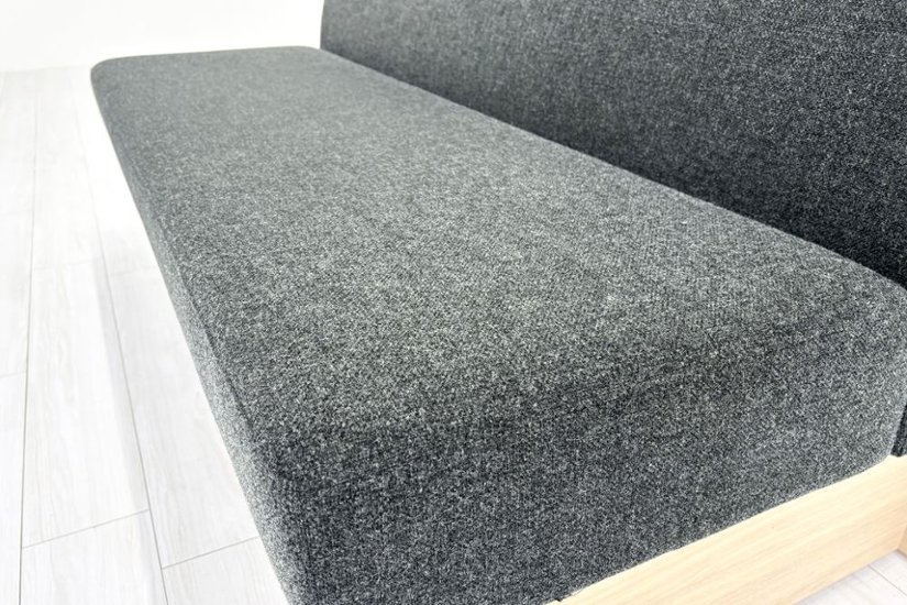 コクヨ デイズオフィス ワイヤードソファー 中古 デイズバウンダリー 3Pソファ DAYS OFFICE 中古オフィス家具 1500/740/730 グレー画像