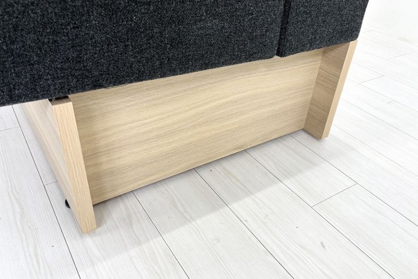 コクヨ デイズオフィス ワイヤードソファー 中古 デイズバウンダリー 3Pソファ DAYS OFFICE 中古オフィス家具 1500/740/730 グレー画像
