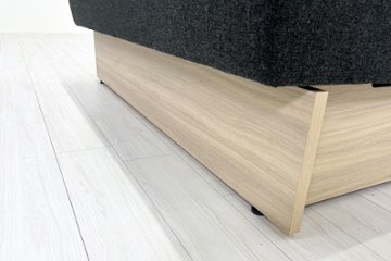コクヨ デイズオフィス ワイヤードソファー 中古 デイズバウンダリー 3Pソファ DAYS OFFICE 中古オフィス家具 1500/740/730 グレー画像